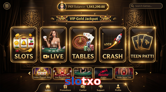 Main screen of Slotxo casino page for PK players