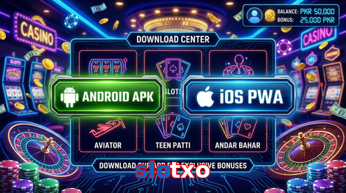 Main screen of Slotxo download page for PK players