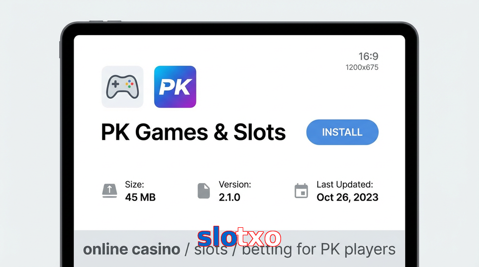 Game list for Slotxo gameapk section
